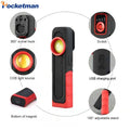 Pocketman COB+LED Work Light Portable Flashlight Camping Light Rechargeable Work Lamp Auto Repair Light Inspection Light Oasis Select USB Working Lights