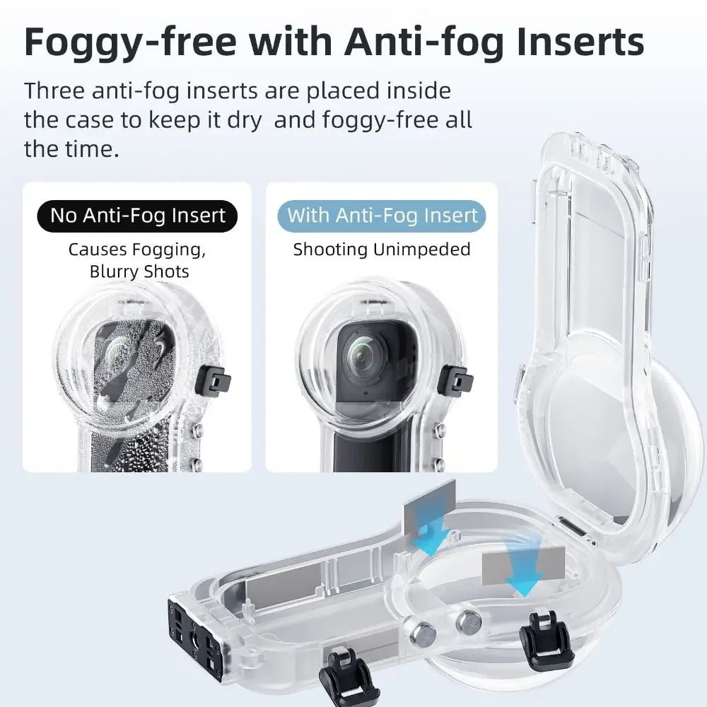 Insta360 X5/X4 60m Invisible Dive Case & Quick Release Mount
