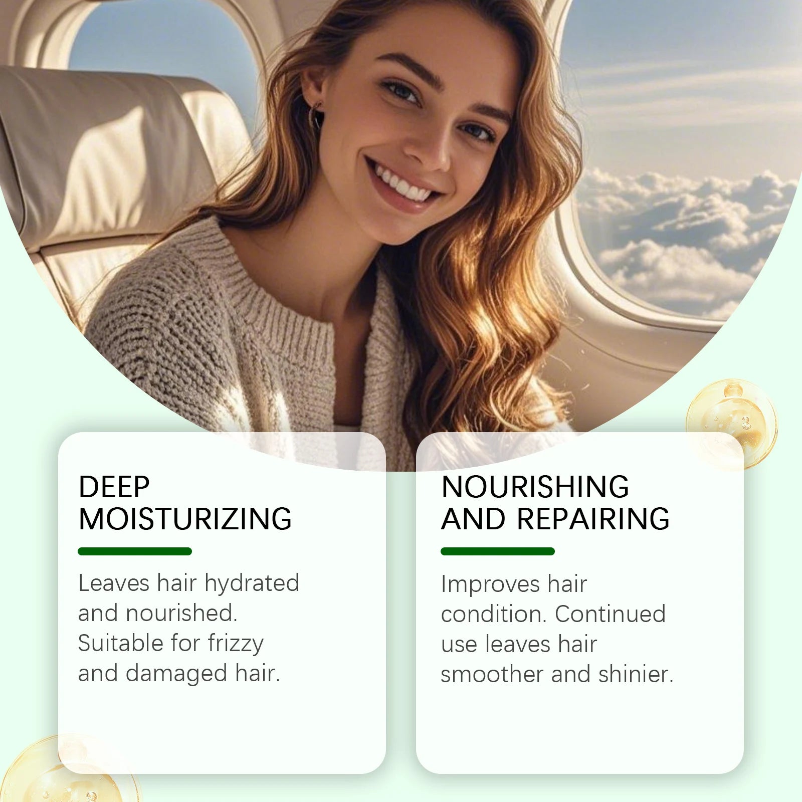 Deep Repair Conditioning Hair Mask Quick Repair Dry Damaged Frizzy Deep Moisturize Nourishing Anti Frizz Smooth Hair Care Cream Oasis Select