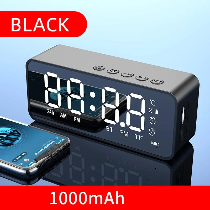AyeBeau Bluetooth Speaker Alarm Clock FM Radio – Portable S8