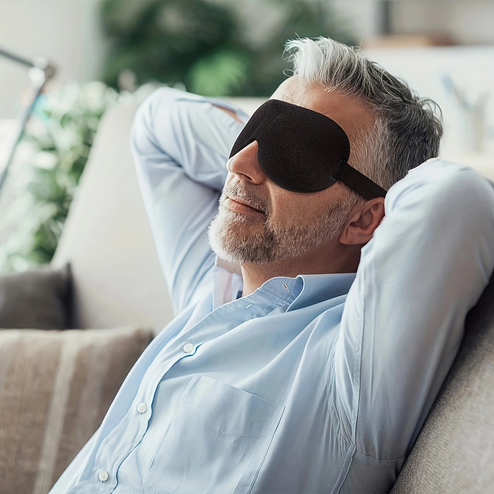 2pcs Unisex Sleep Mask, 3D Light Blocking Eye Mask, Comfortable Polyester, Ideal for Supine and Side Sleepers Eyepatch Eye Patch Oasis Select