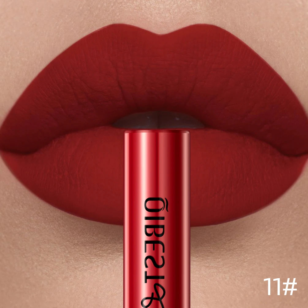 QIBEST Matte Liquid Lipstick – Long-Lasting Velvet Lip Gloss