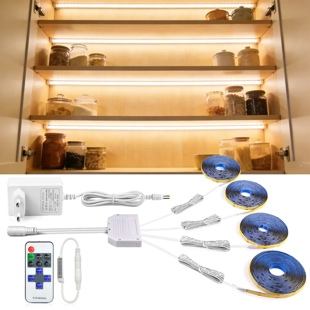 4/5/6Pcs COB Cabinet Light Brightness Adjustable 12V LED Strip Light For Anime Character Collection Show Cabinets Wall Decor Oasis Select