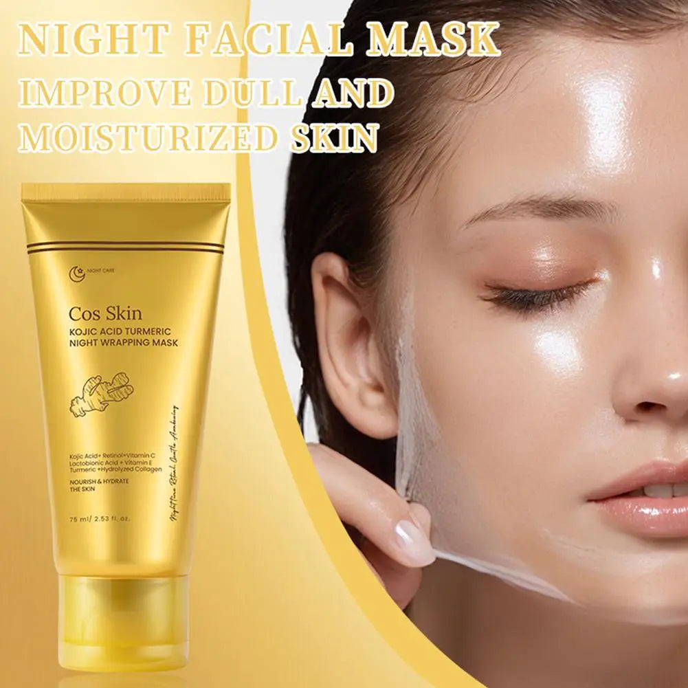 Kojic Acid Turmeric Overnight Peel-Off Mask – Glowing Skin Overnight Peel-Off Mask Oasis Select