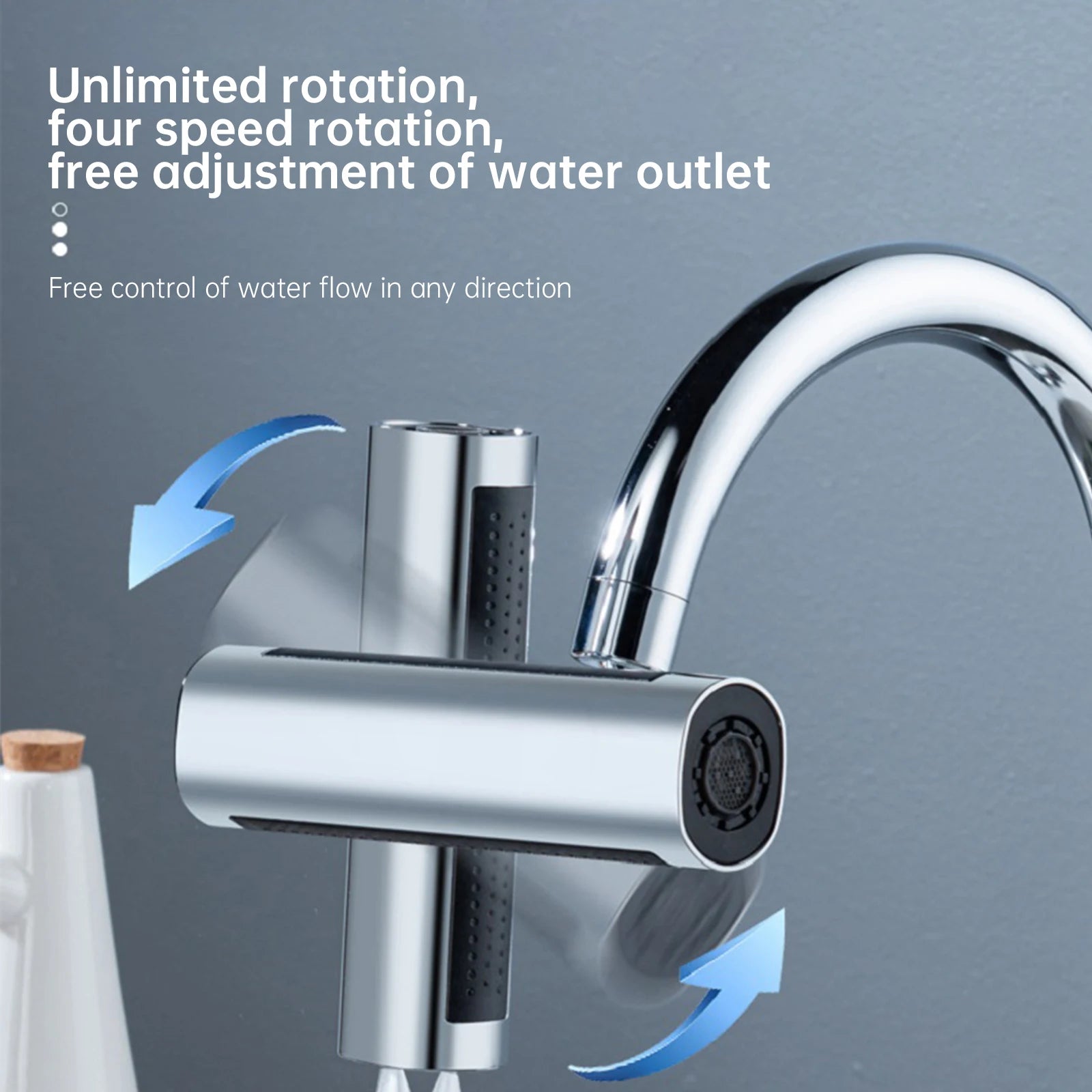 Waterfall Kitchen Faucet 3 Speed Water Outlet Universal Faucet Multifunctional Rotating Nozzle Anti Splashing Foaming Wiping Oasis Select