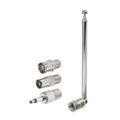 F Type Telescopic Aerial Antenna 75 Ohm with TV / 3.5 Adapter Wave Radio FM Oasis Select 1
