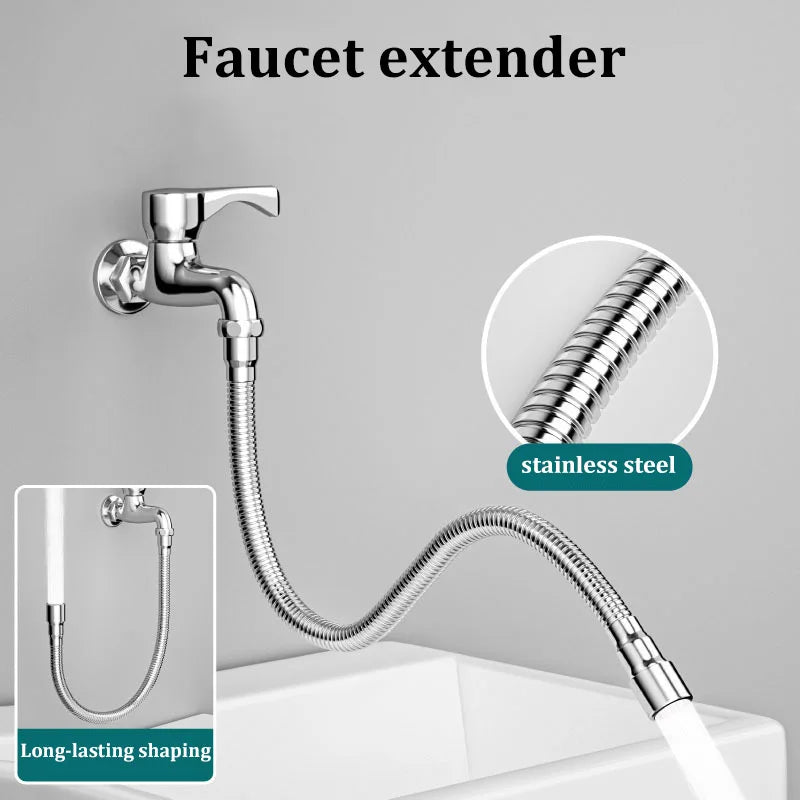 Universal Kitchen Faucet Extender & Swivel Aerator Hose