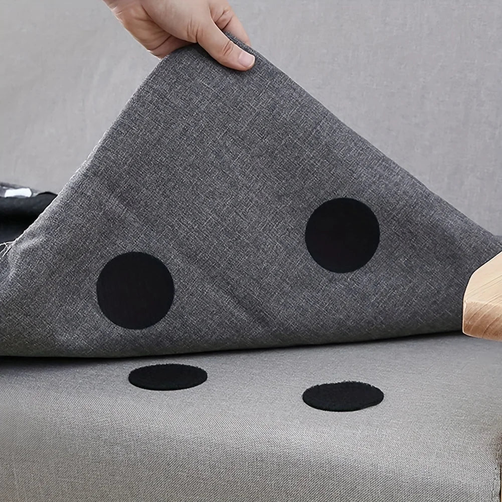 10/5Pairs 50mm Strong Self Adhesive Fastener Dots Nylon Sticker Hook and Loop Magic For Bed Sheet Sofa Mat Carpet Anti Slip Oasis Select