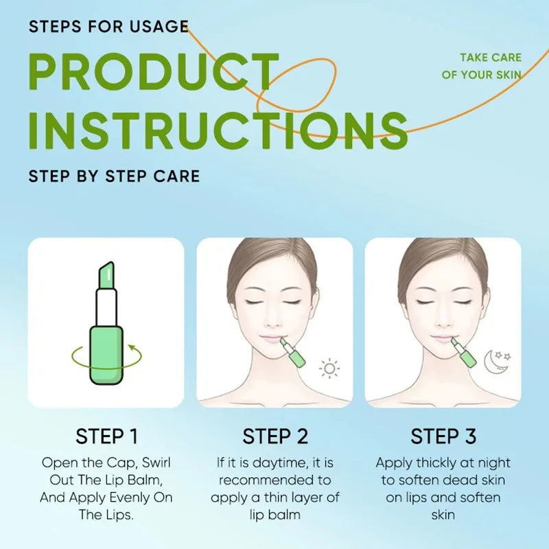 Lip Aloe Balm Nourishing, Refreshing, Hydrating and Moisturizing Preventing Cracking and Repairing Lips Gentle Non Irritating Oasis Select