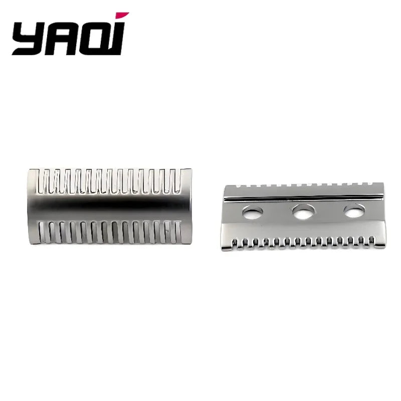 Yaqi Matte Chrome Safety Razor Head – Zinc Alloy Men's Shaving