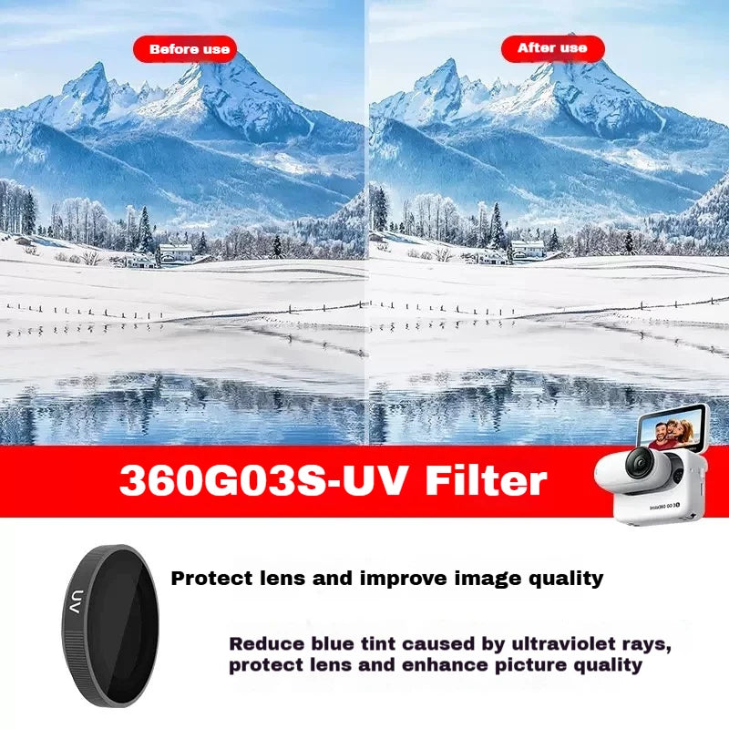 Insta360 GO 3S Filter Set – UV, CPL, ND8/16/32/64 Glass