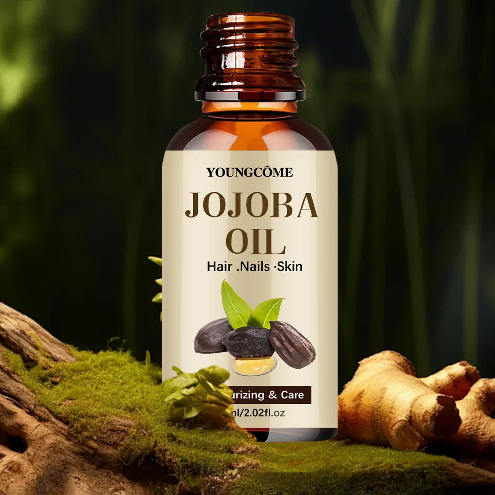 Organic Jojoba Oil, Pure Moisturizing Oil For Face, Hair, Skin Nails | Natural Cold Pressed Hexane Free Carrier Oil Hair Relaxer Oasis Select