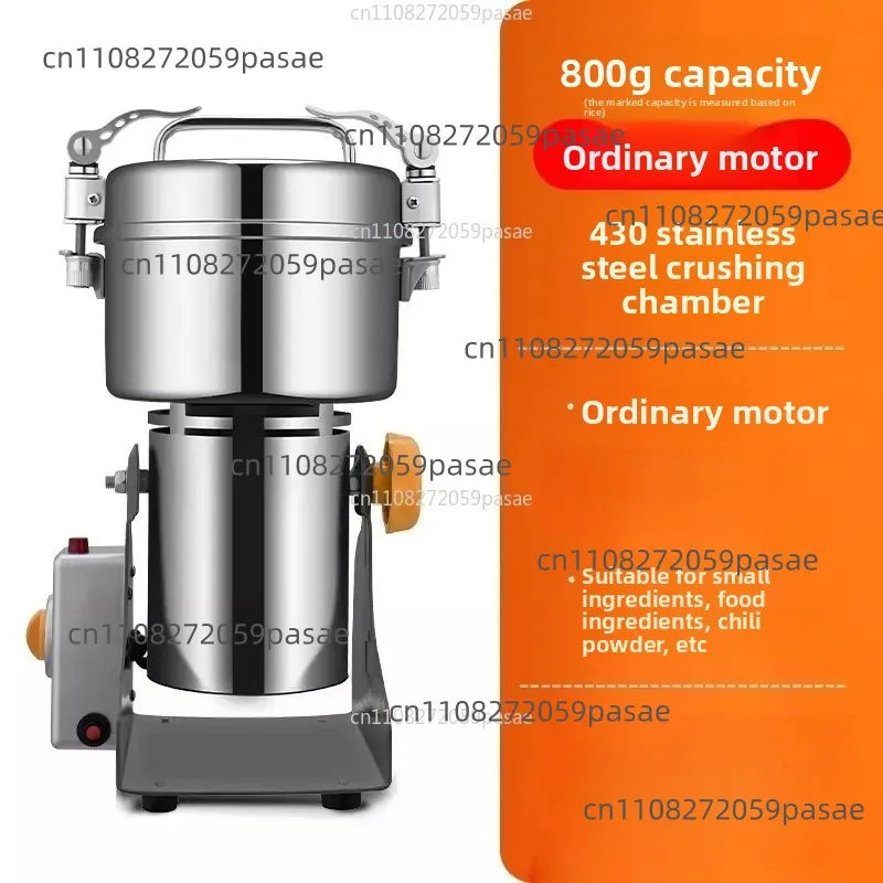 Electric Herb & Grain Grinder – Ultra-Fine Stainless Steel Mill