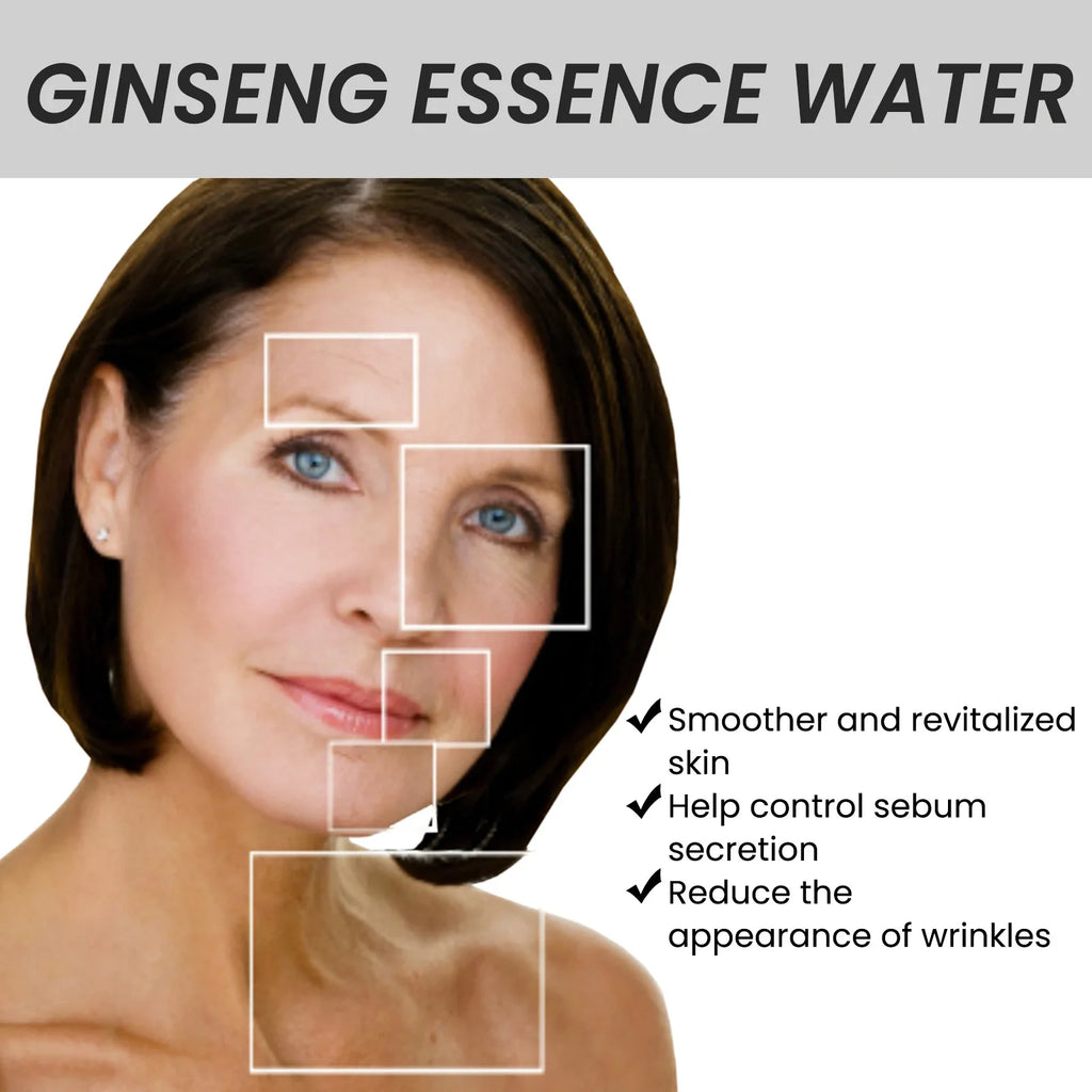 Ginseng Face Essence Wrinkles Remover Anti Aging Tightening Fading Fine Lines Brightening Moisturizing Hyaluronic Acid Serum Oasis Select