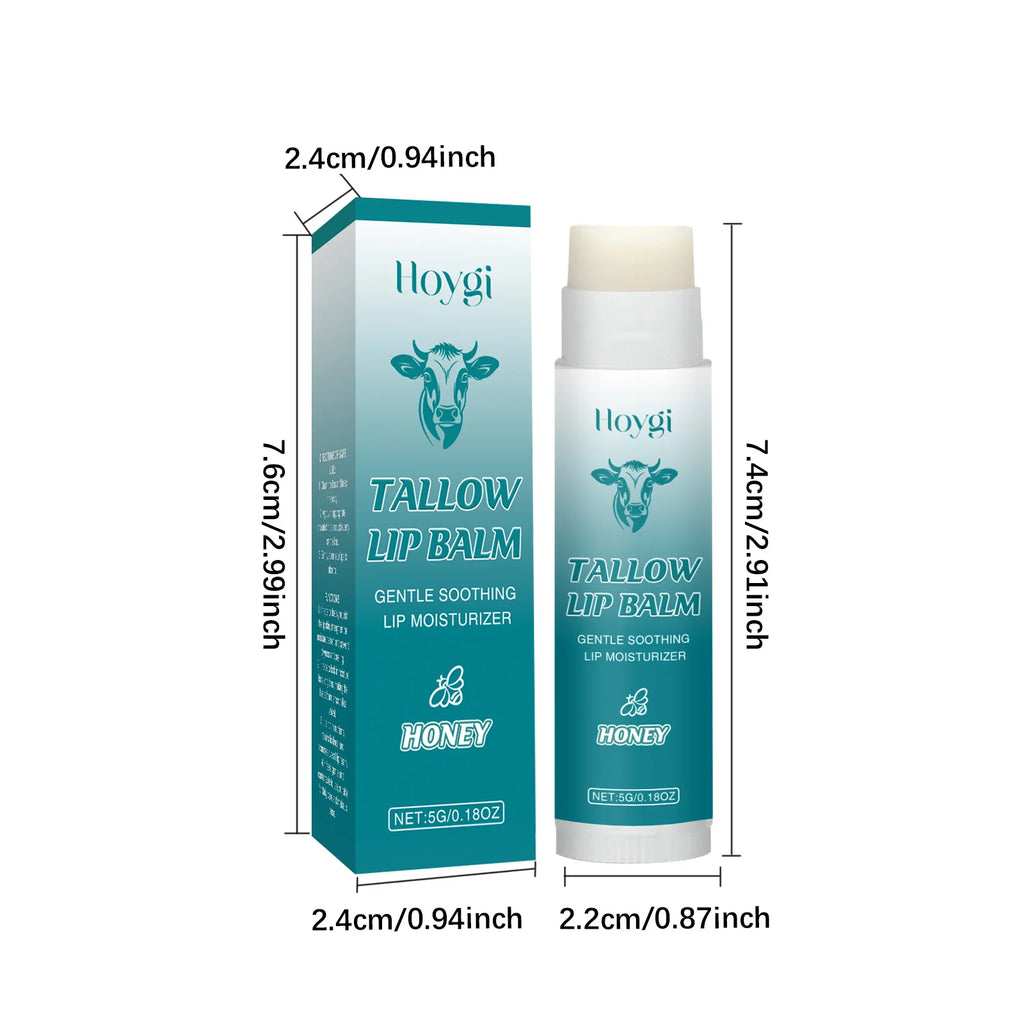 Hoygi Tallow & Honey Lip Balm – Moisturize, Plump & Smooth Tallow Lip Balm Oasis Select