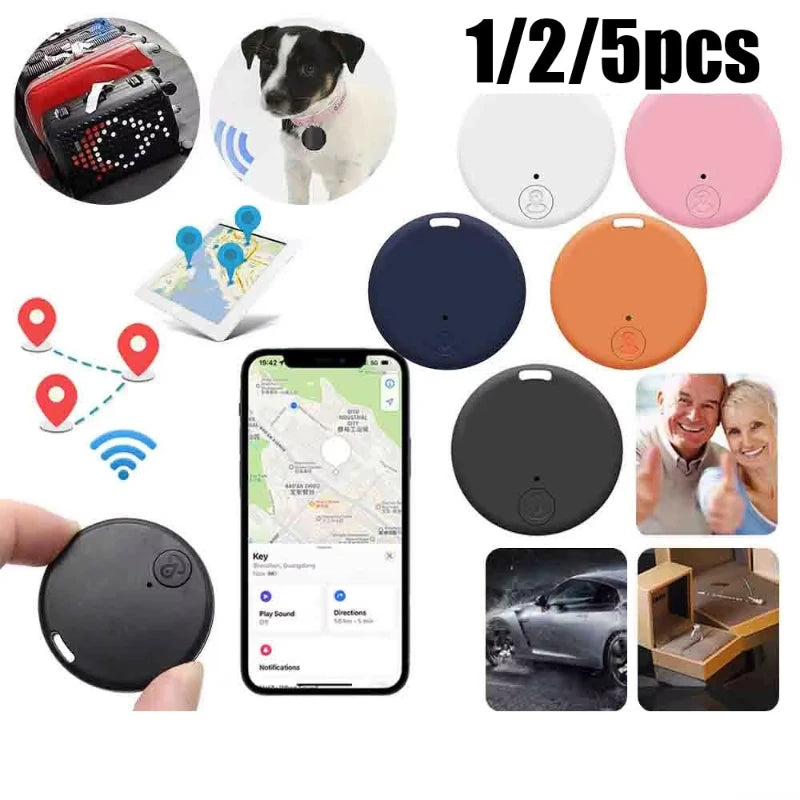 1/2/5pcs Mini GPS Wireless Bluetooth Anti-Lost Device Key Wallet Luggage Pet Kids Bag Smart Tracking Finder Locator Works Oasis Select
