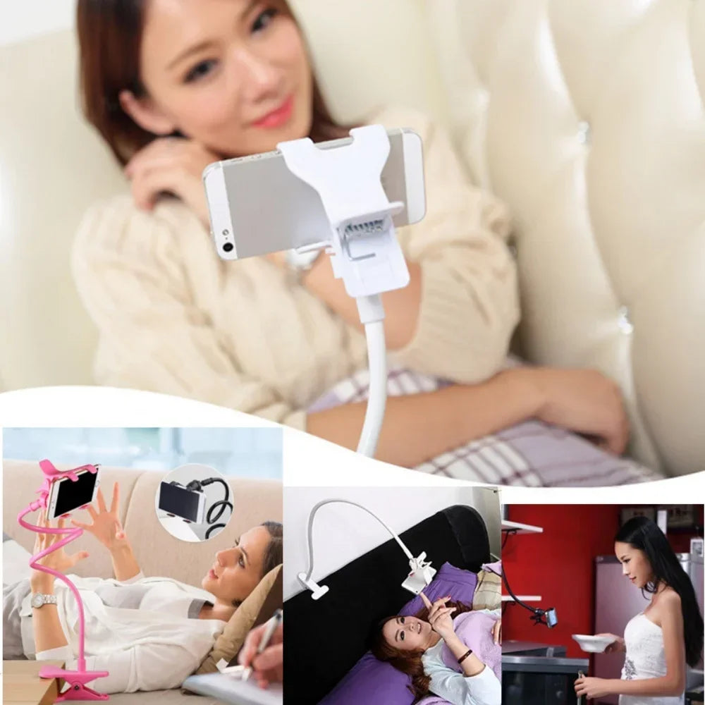 Universal Mobile Phone Bracket Clamp Bedside Desktop Long Arm Lazy Person Phone Stands Support For iPhone Xiaomi Huawei Samsung Oasis Select