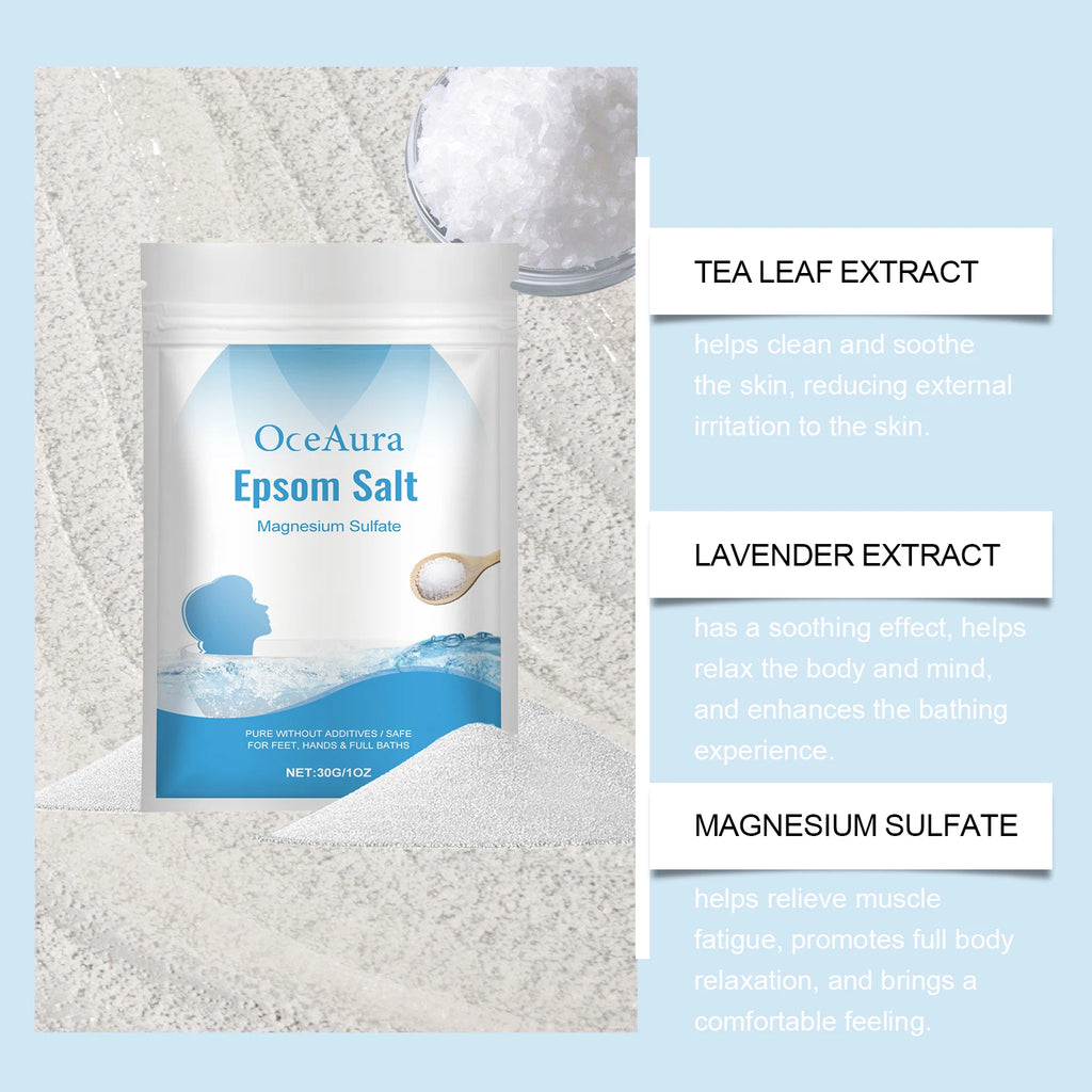 Body Bath Salt – Exfoliating, Moisturizing & Softening Soak Bath Salts Oasis Select