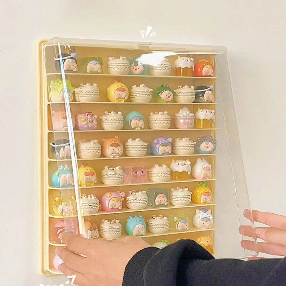 Storage Box 8 Layers Large Space Display Cabinet Hanging Wall Mounted Acrylic Transparent Lid Dolls Showing Box Oasis Select