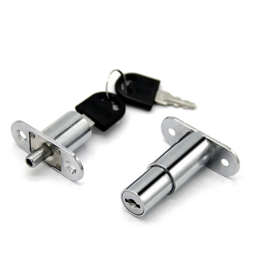 Brand New High Quality Door Latch Single Open Security Sliding Sliver Anti-Theft Cbinet Decoration Furniture Home Kitchen Oasis Select