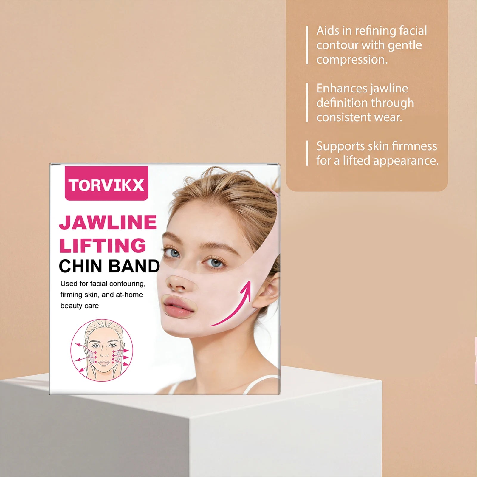 Jawline Chin Strap – Lightweight, Skin-Friendly Facial Contour Facial Contouring Strap Oasis Select