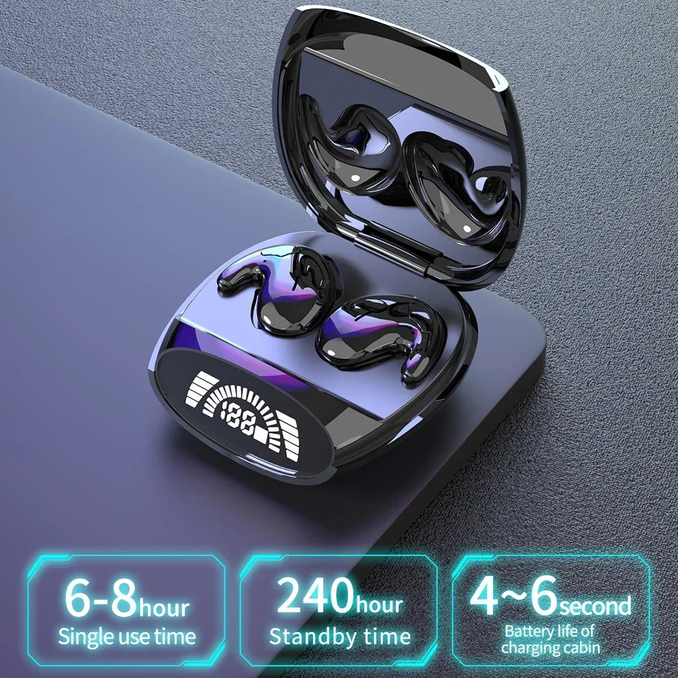 HiFi Stereo Sports Wireless Headsets Mini Bluetooth 5.3 Earphones ENC Noise Cancelling Earbuds Invisible Sleep Headphones Oasis Select