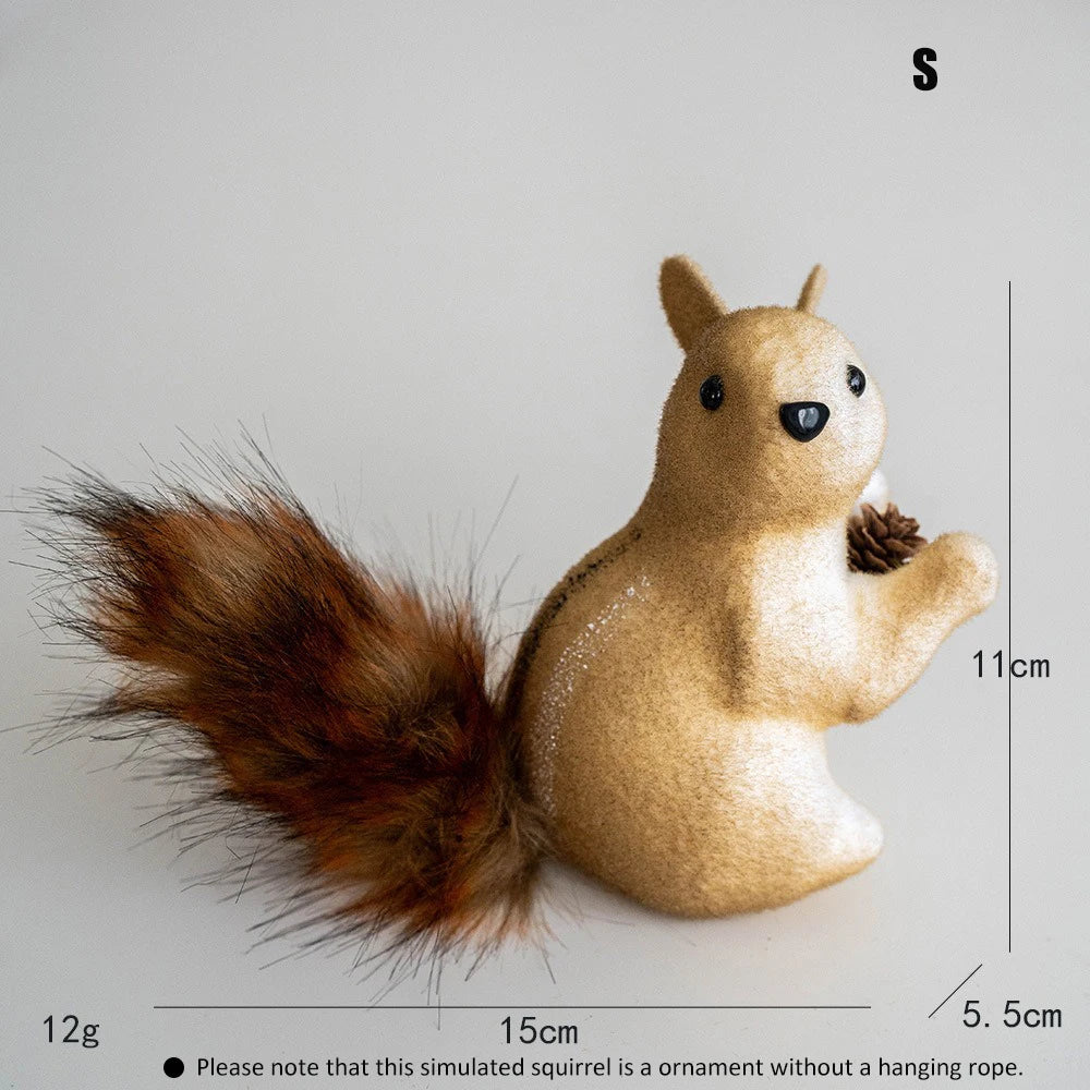 Christmas Tree Decoration Cute Cartoon 3D DIY Squirrel Xmas Pendants Christmas Hanging New Year Decor Ornaments 2026 Navidad Oasis Select E