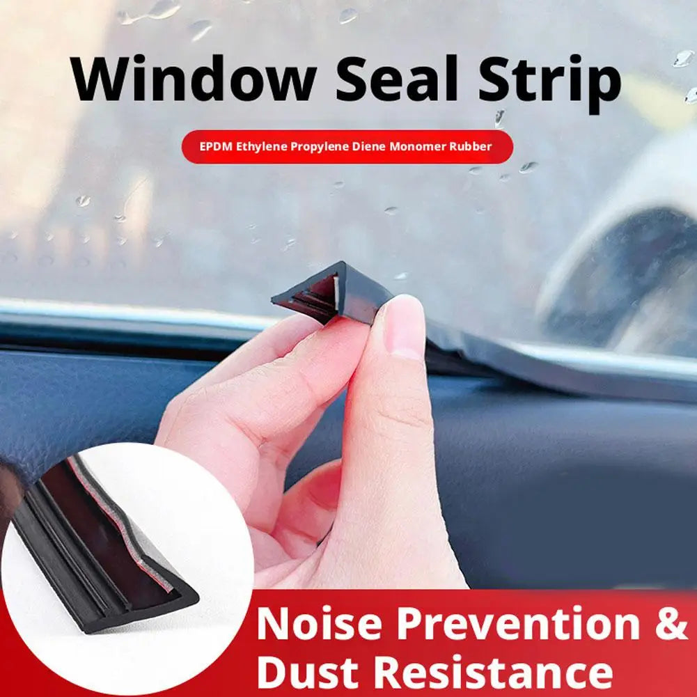 Car Window Seal Strip Weatherstrip Windshield Glass Sealing Strip Sound Insulation Waterproof Noise Reduction Rubber Strip Oasis Select