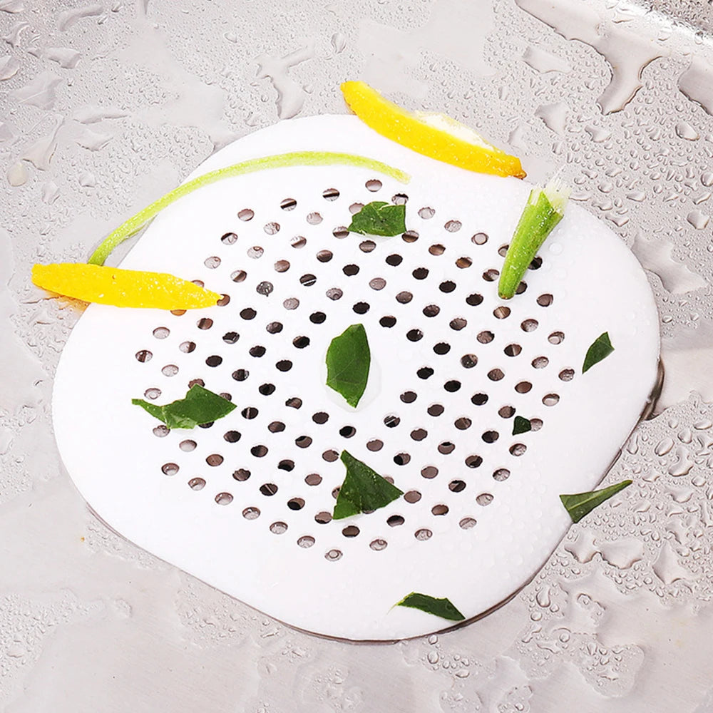 Silicone Hair Filter Sink Anti-blocking Strainer Kitchen Bathroom Sewer Outfall Filters Shower Drain Bathtub Stopper Strainers Oasis Select