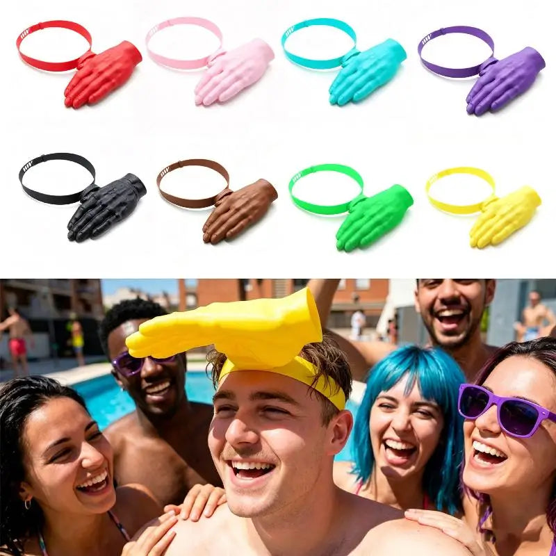 3D Palm Sun Hat Funny Hand Shape Sun Visor Unisex Sun Shield Eye-Catching for Outdoor Park Walking Palm Sun Hat Oasis Select