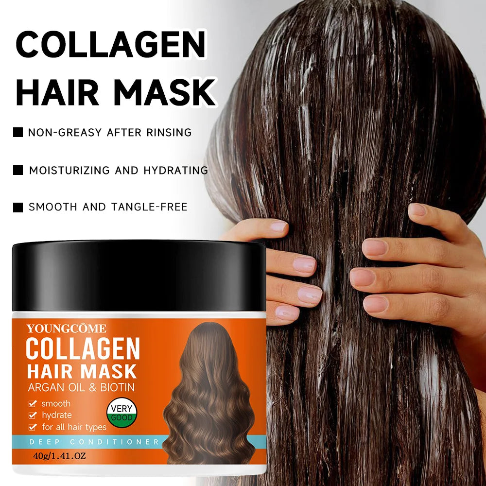 YOUNGCOME Collagen & Argan Oil Hair Mask – Deep Repair 70g