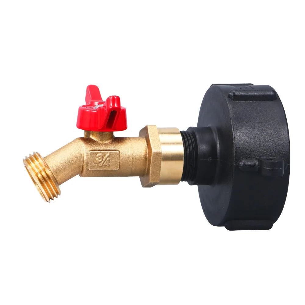 NPS 3/4Thread IBC Tank Faucet Adapter Nipple Garden Hose Quick Connect Alloy Tank Valve Oasis Select