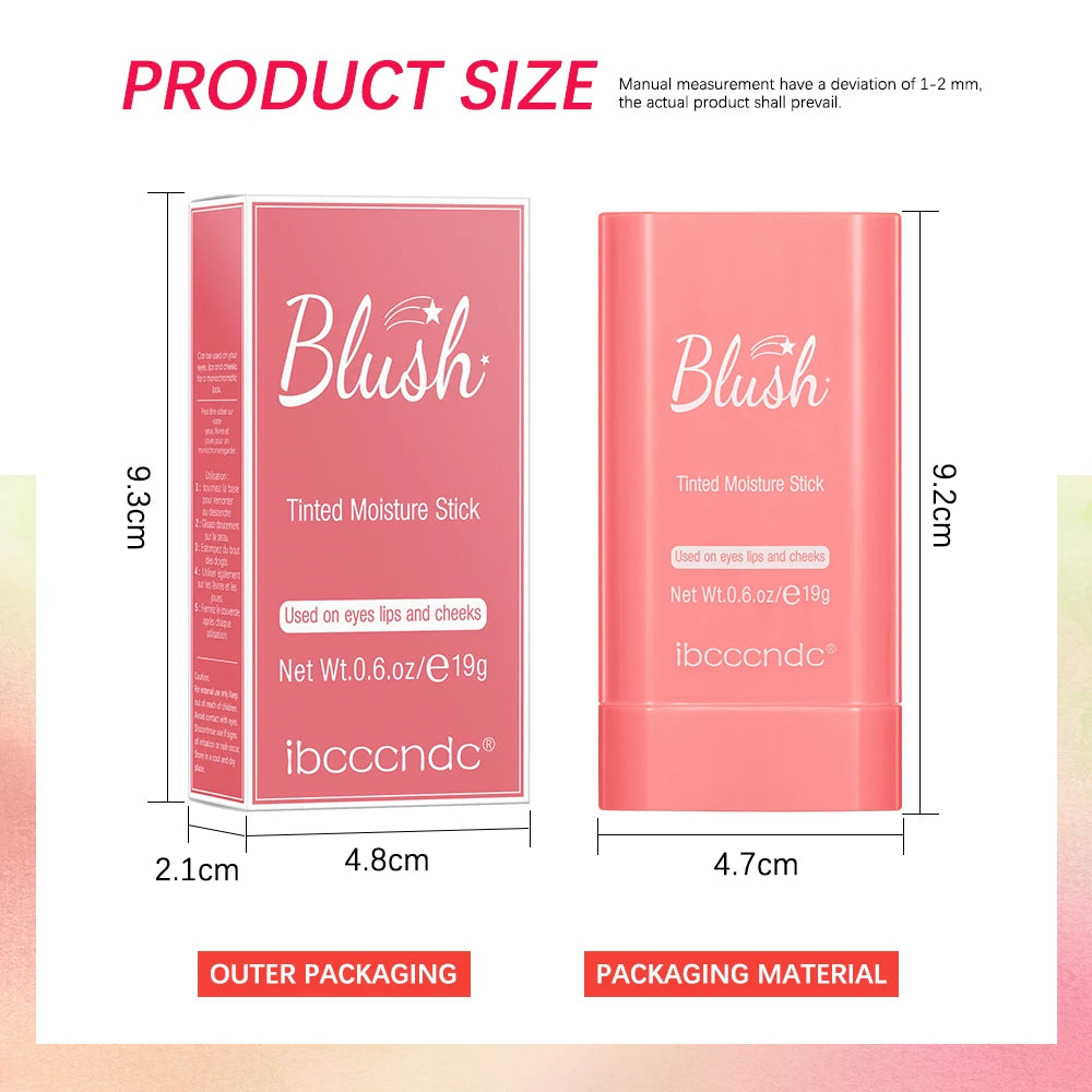 ibcccndc Multi-Use Cream Blush Stick – Long-Lasting Blusher