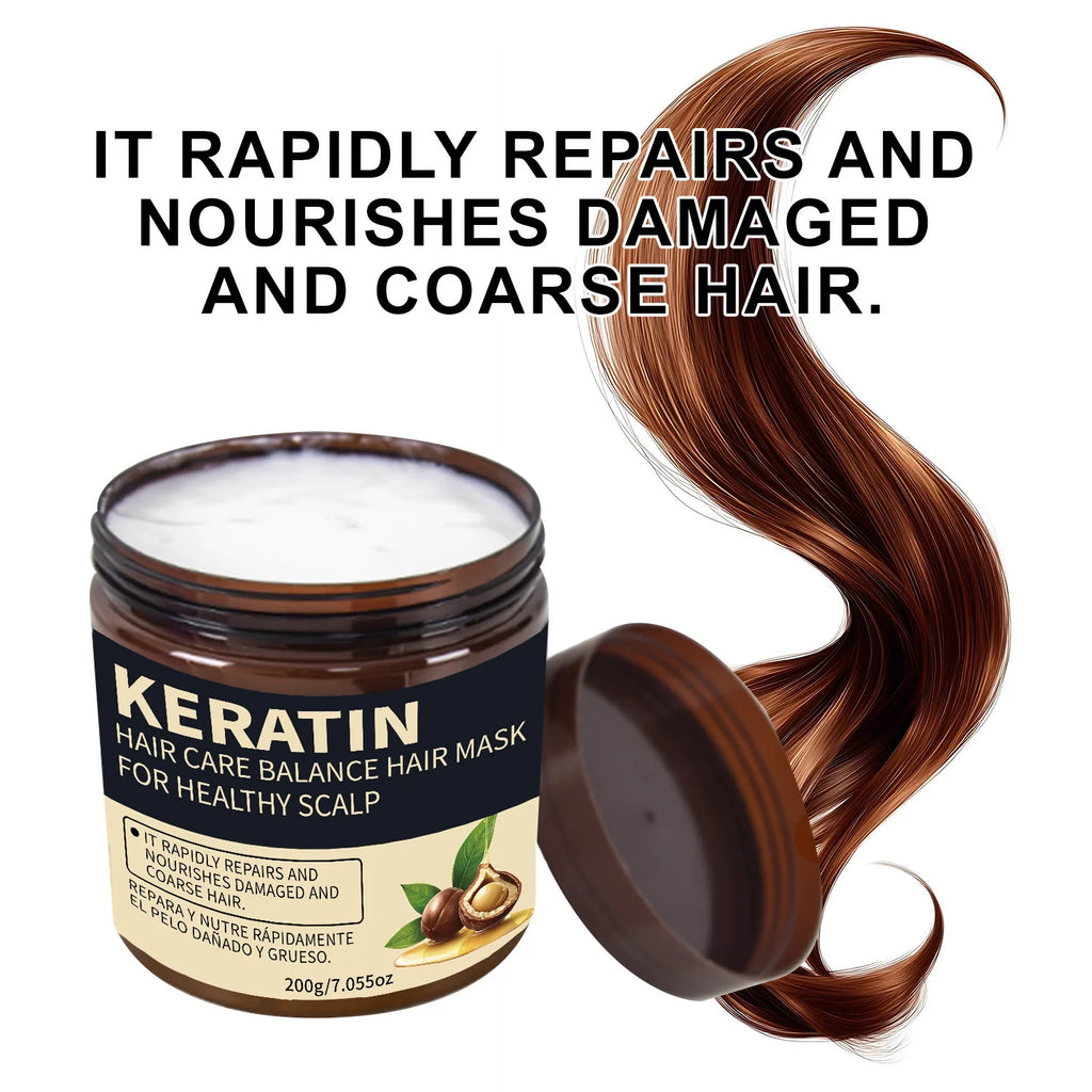Lanemay Keratin Hair Mask – Deep Moisture & Anti-Breakage 200g