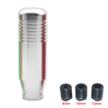 Universal 8.5cm Car Gear Shift Knob Stick Manual Transmission Aluminum Extended Gear Shifter Gear Head Knob Auto Accessories Oasis Select Silver
