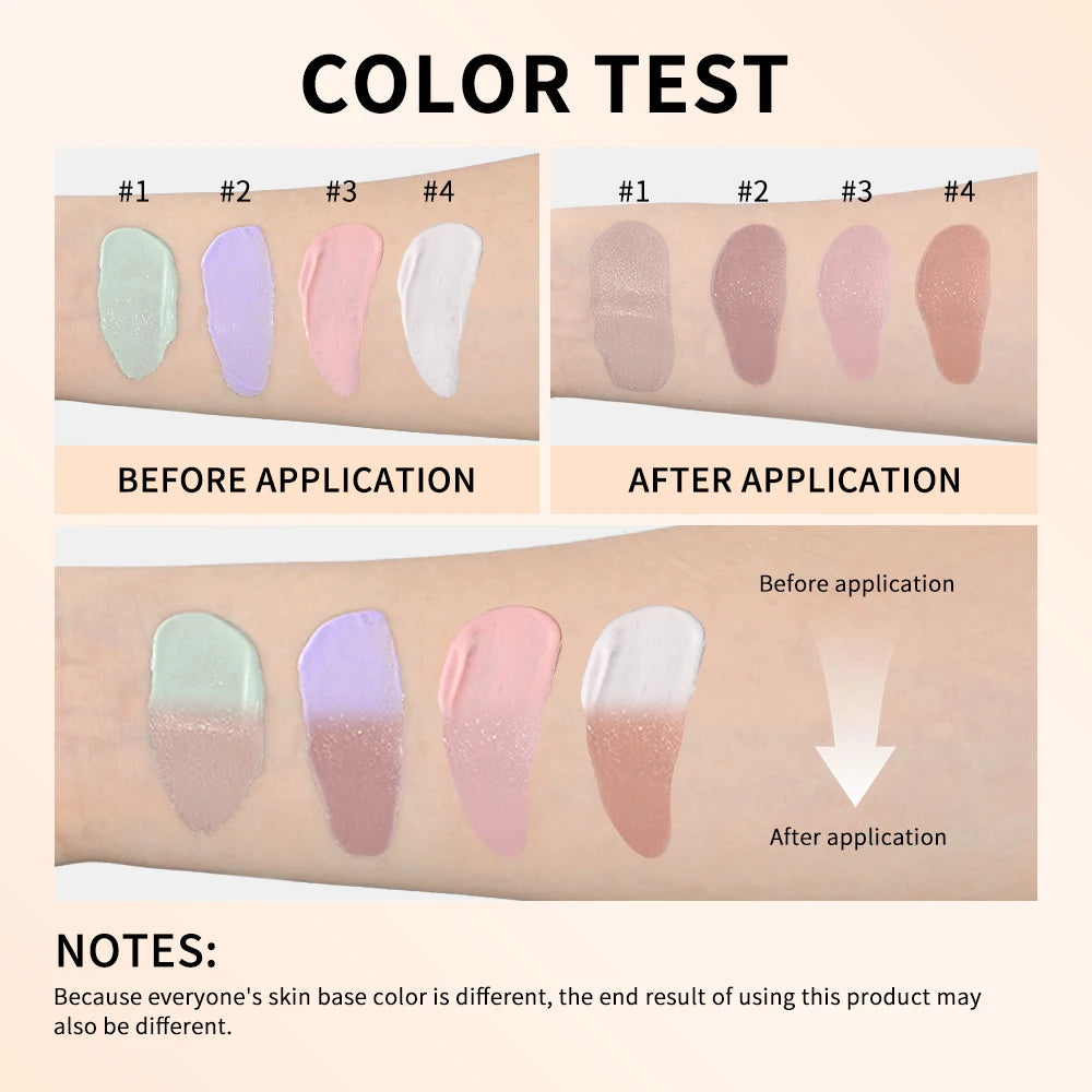 Liquid Foundation 4colors Effective Concealer Waterproof Sweat-resistant Foundations Long-lasting Even Skin Tone Makeup Cosmetic Oasis Select