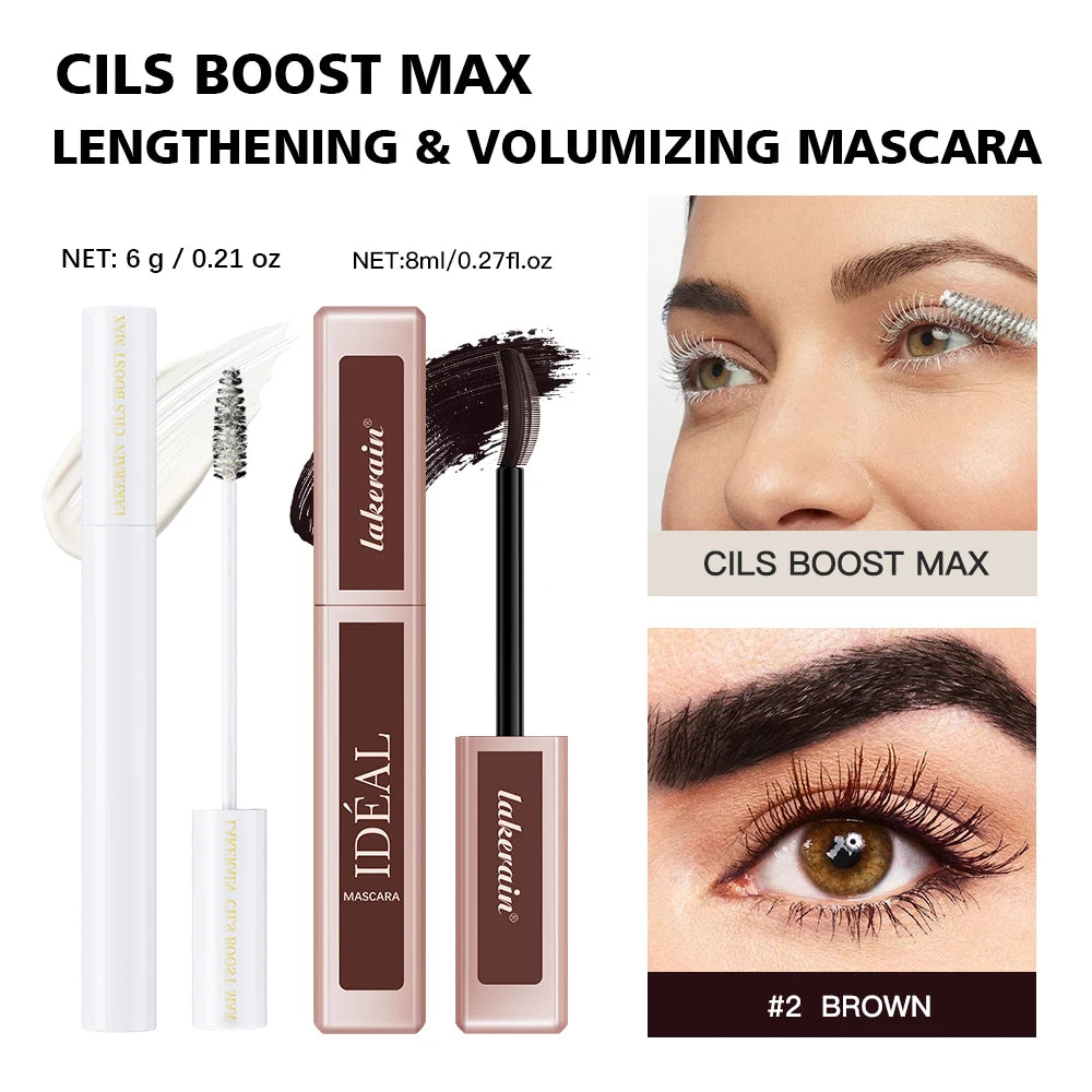 2pcs/Set Enhancing Mascara Primer & Mascara Combo Enhancing Lasting Lengthening Curling Lashes Eyelashes Lashes & Volume Mask Oasis Select SET 2