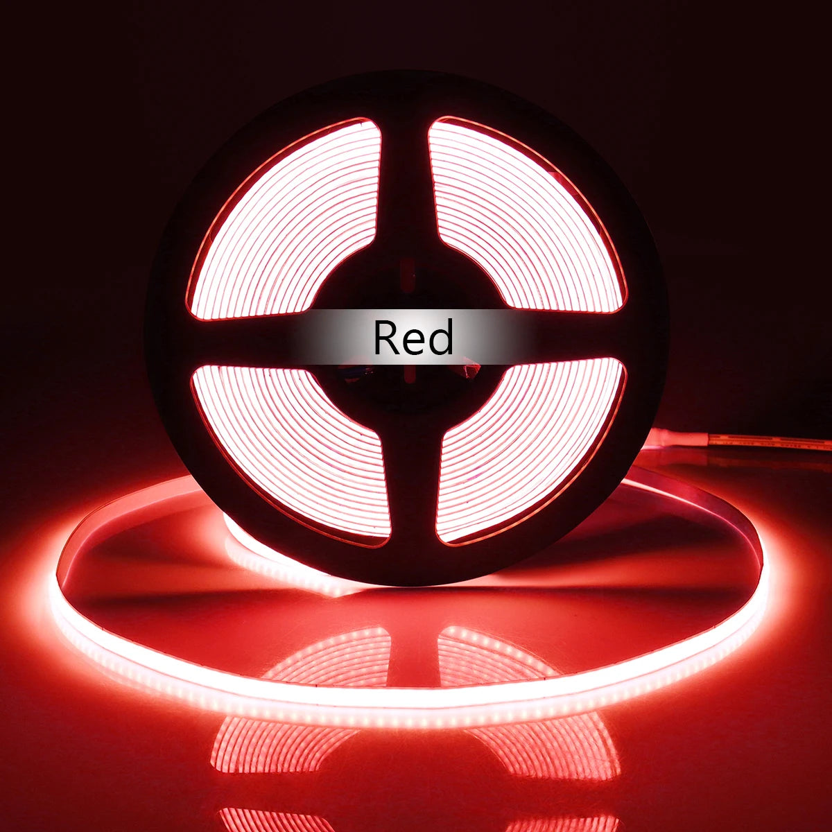 COB LED Strip Light Flexible Lamp Tape Neon Light 12V High Bright Kitchen Cabinet TV Desktop Screen BackLight Car Room Decor ﻿ Oasis Select Red 3m