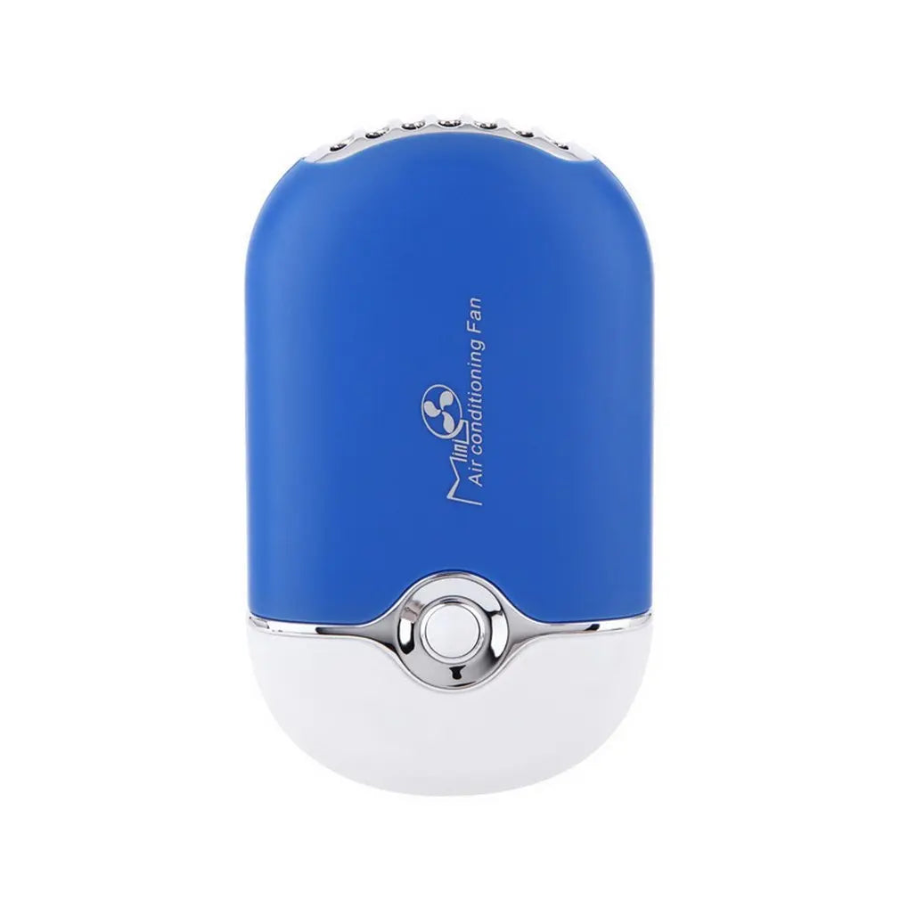 New USB Mini Fan Air Conditioning Blower USB Charging Fan Eyelash Hair Dryer Portable Nail Polish Quick Dry Pocket Cooling Fan Oasis Select Blue