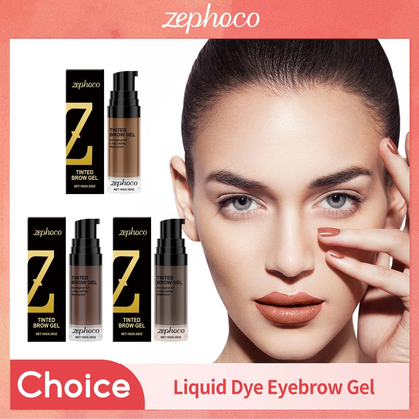 Liquid Eyebrow Dyeing Cream Professional Eyebrow Enhancer Lasting Tint Waterproof Non-Smudge Natural Brown Gray Eyebrow Dye Gel Oasis Select