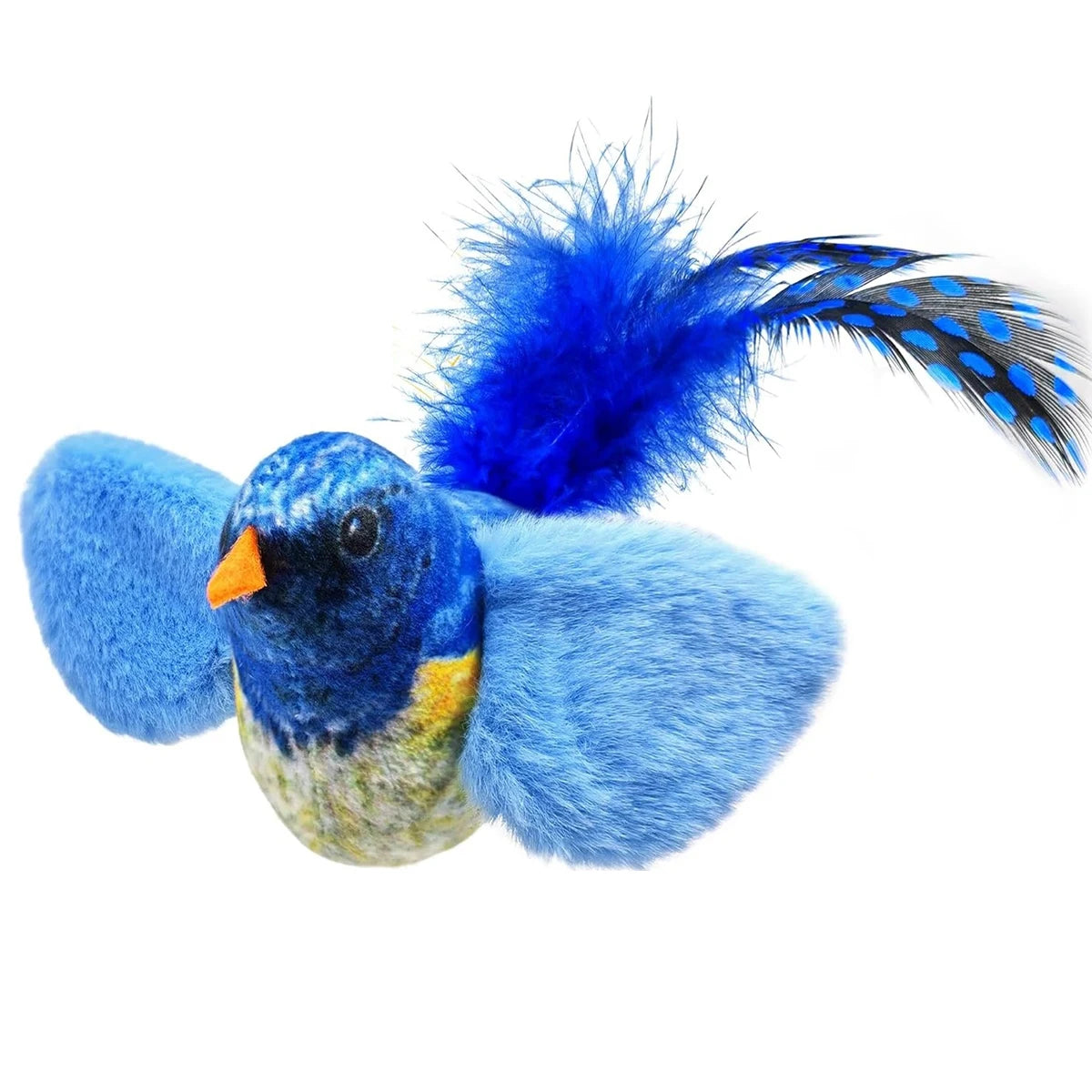Hanging Cat Toy Real Feathers Catnip Dangling Interactive Teaser Kitten Pet Supplies Indoor Play Exercise Gift Cats New 2026 Oasis Select Blue