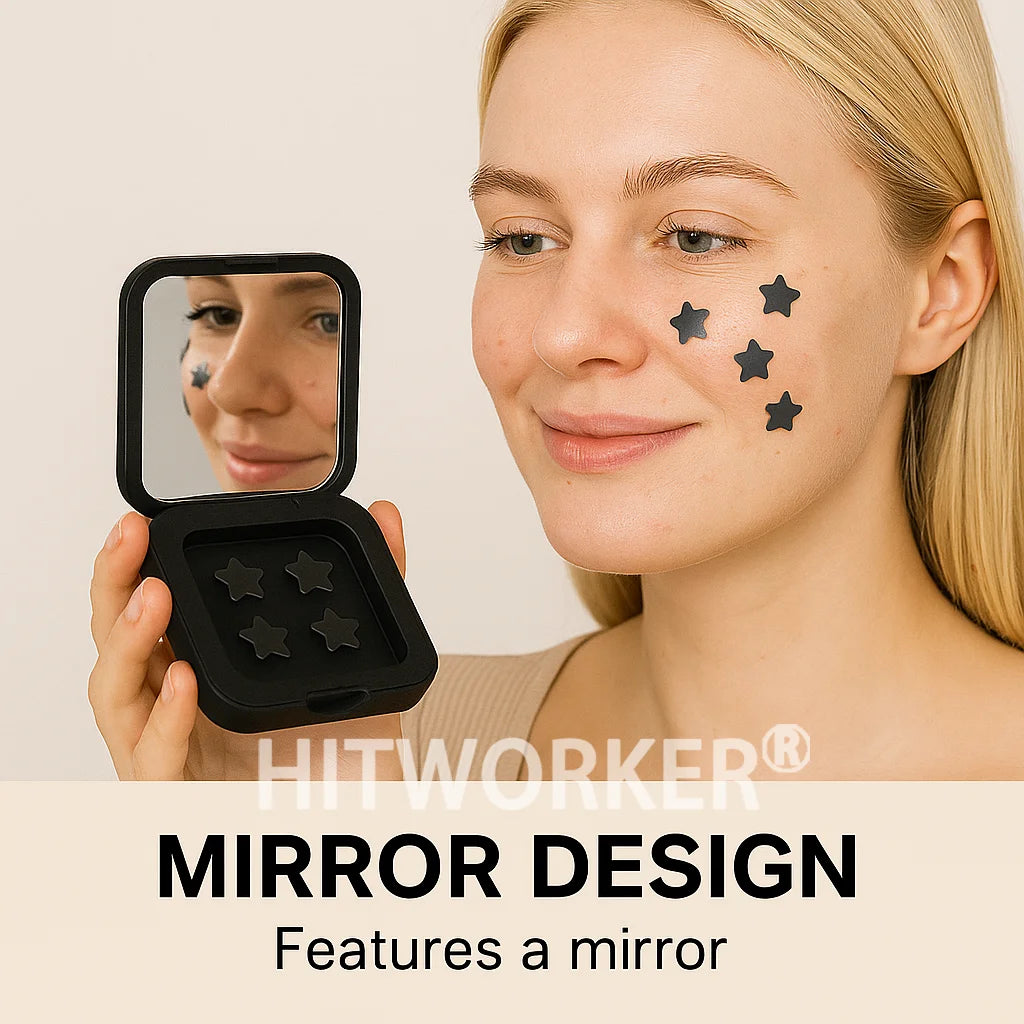 60 capsules/box of black star water-based gel acne mask, gentle on the skin, perfect for party decoration, mirror style Oasis Select