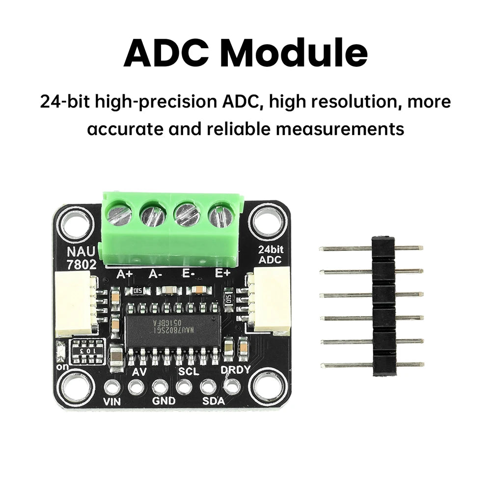 NAU7802 High-Precision Adc Module 24 Bit Adc Data Conversion Pressure Module Compatible With STEMMA QT/Qwiic Oasis Select