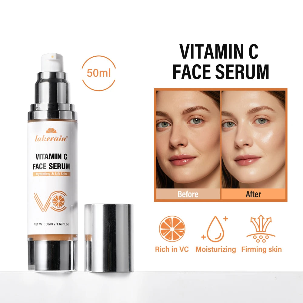 Super Vitamin C Serum for Face Dark Spot Remover for Face Skin Care Hyaluronic Acid Serum Targets Age Spots Hydrates and Wrinkle Oasis Select