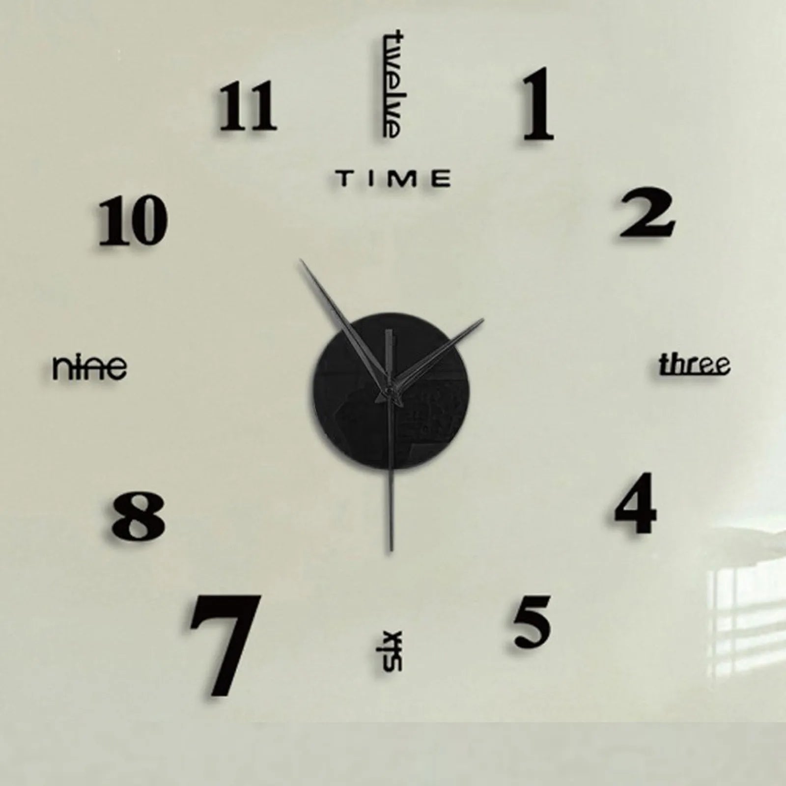 2024 New Creative Wall Clock Living Room DIY Wall Sticker Clock Mute Wall Clock Home Decorate Wall Digital Clock Needle Watch Oasis Select