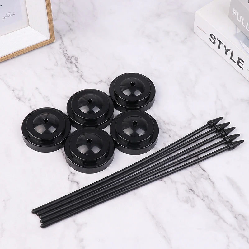 5Pcs Nail-Free Flagpole Flag Support Stand Universal Flagpole Flag Display Holder Banner Pedestal Flag Holder Desk Flagpole Deco Oasis Select