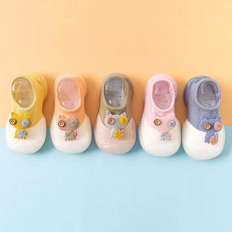 Comfy & Breathable Slip-On Shoes for Baby Boys & Girls - Perfect for First Walkers Toddlers Cartoon Baby Walking Socks Oasis Select
