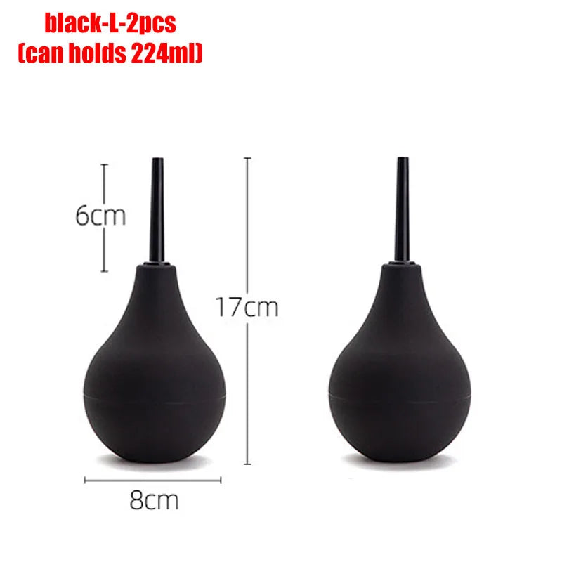 Anal Douche Bulb – 4 Sizes, Anti-Backflow Personal Hygiene Cleansing