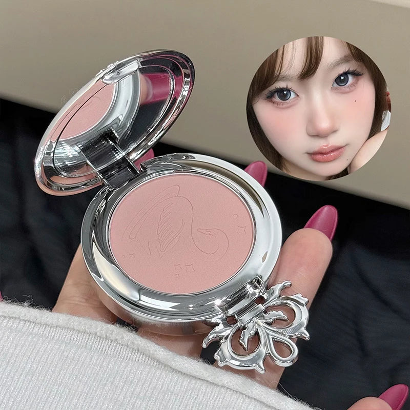 NICEKEY Pink Ballet Matte Blush Powder | Long-Lasting Contour