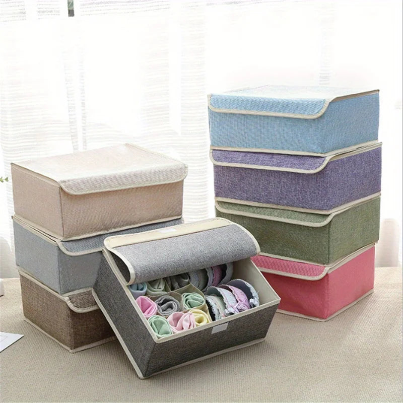 1PCS Folding Clothes Organizer , Large Capacity Quilt Organizer Multifunctional Bra Organizer Lingerie Oxford Cloth Divider Oasis Select
